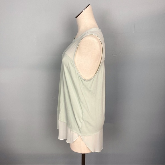 𝅺vince Camuto Soft Breeze Green Sleeveless Top - Picture 9 of 16